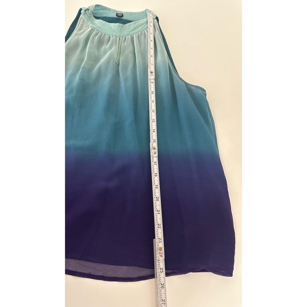 Saks Fifth Avenue Ombré Halter Sleeveless Top - Picture 9 of 10